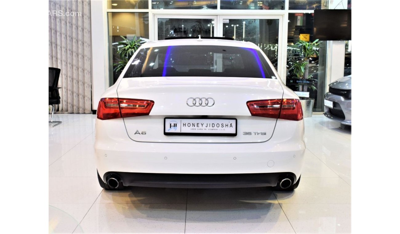 Audi A6 ORIGINAL PAINT ( صبغ وكاله ) AMAZING Audi A6 2015 Model!! in White Color! GCC Specs