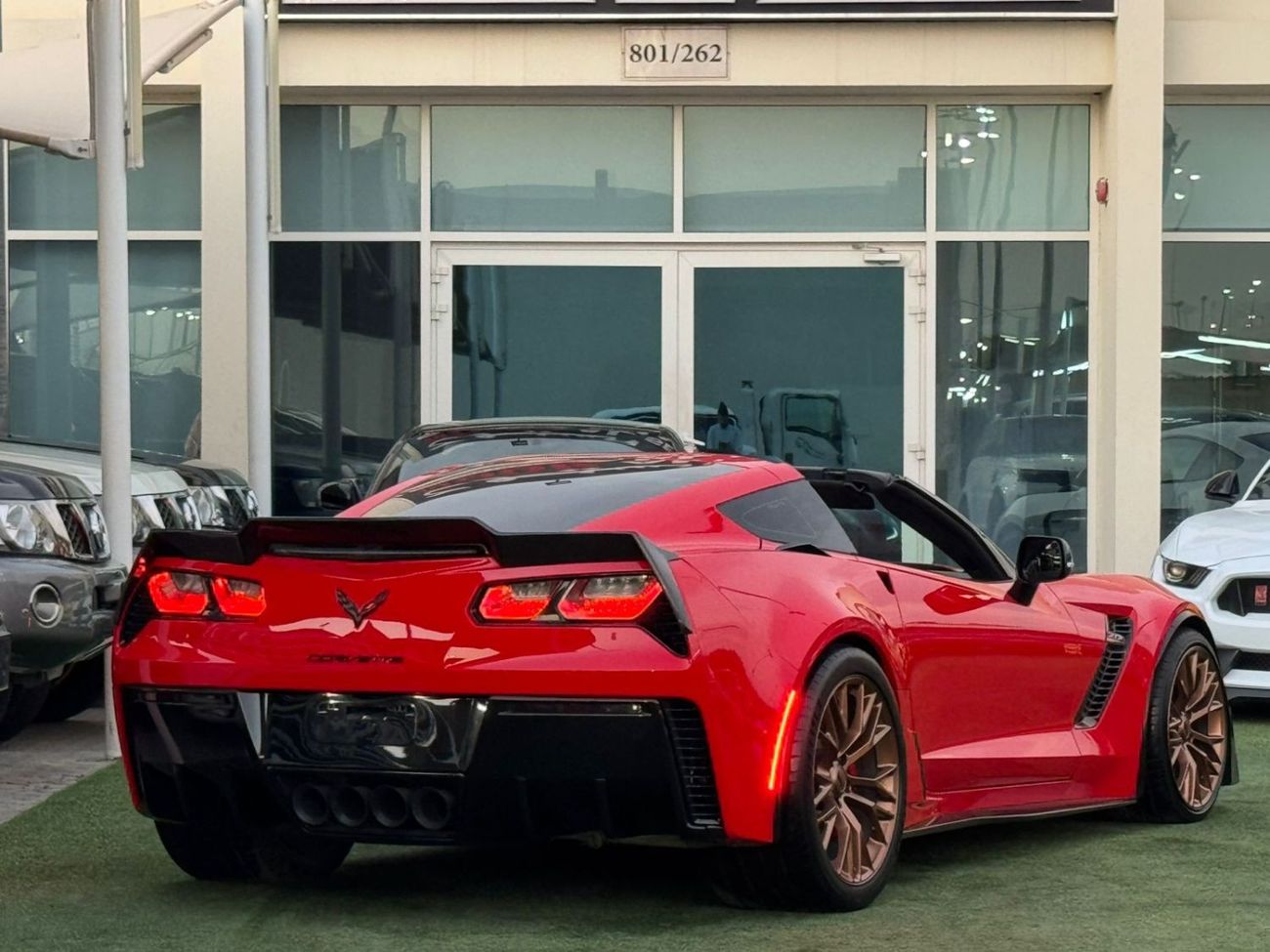 شيفروليه كورفت Z06 شيفورليه كورفت C7 ZO6 خليجي 2017 صبغ وكالة بحالة الوكالة فل ابشن بدون حوادث