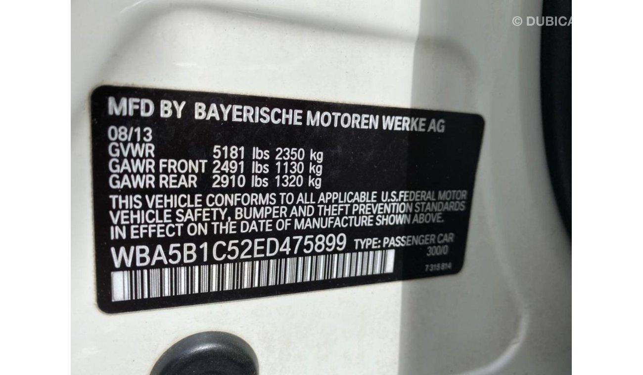 بي أم دبليو 535 BMW 535i 2014 WHITE