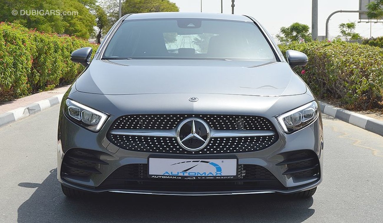 Mercedes-Benz A 200 AMG 2019, V4-Turbo GCC, 0km with 2 Years Unlimited Mileage Warranty