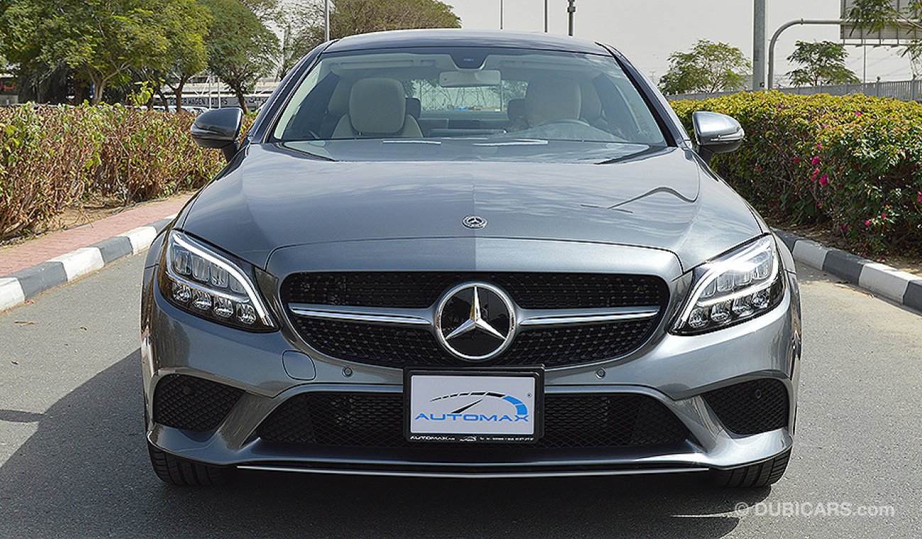 Mercedes-Benz C 200 Coupe AMG 2019, GCC, 0km with 2 Years Unlimited Mileage Warranty from Dealer (RAMADAN OFFER)