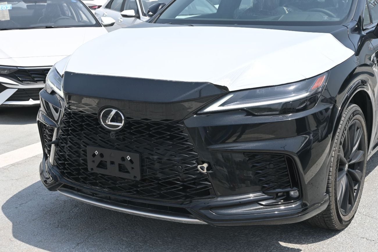 لكزس RX 500h F SPORT PERFORMANCE 2.4L Turbo + Hybrid, AWD Model 2025 Color Black