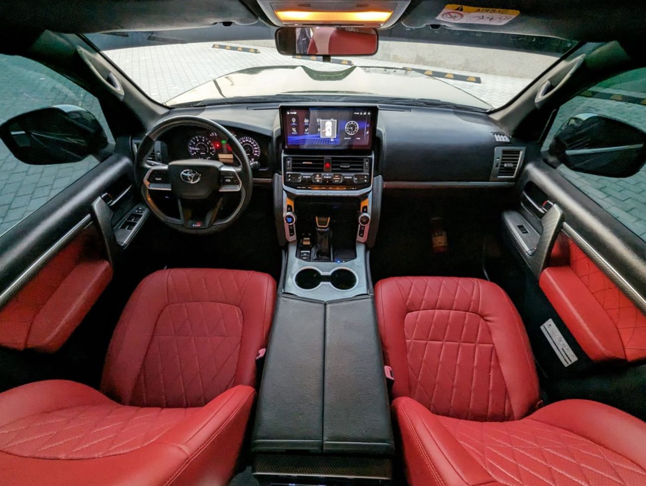 Toyota Land Cruiser Toyota Landcruiser 2016 LHD black exterior and red interior 7 seaters