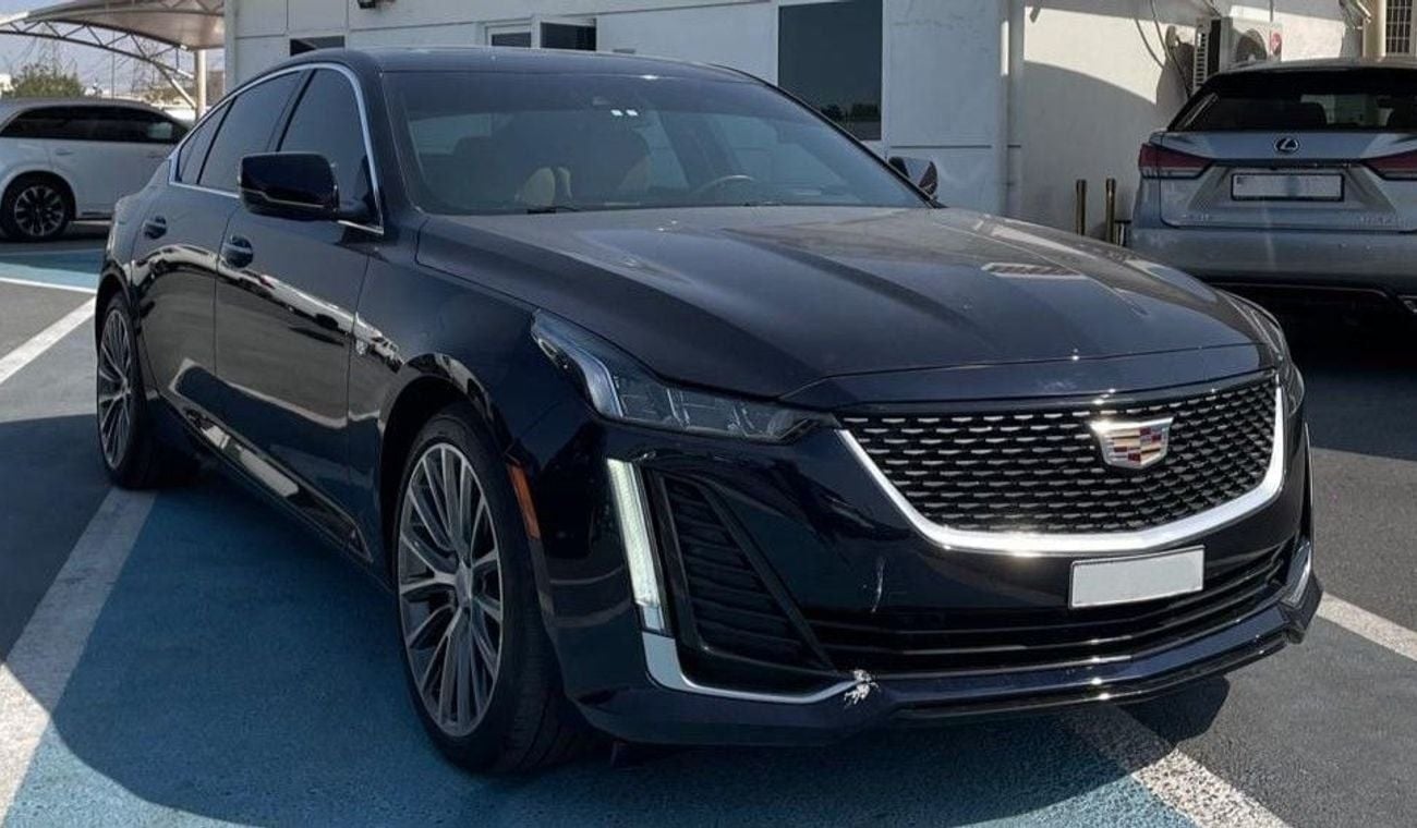 كاديلاك CT5 Cadillac CT5, Premium Luxury, GCC, 2020, V6, 3.0TT, dark moon metallic. Extended warranty until 2030