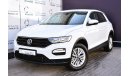 Volkswagen T ROC AED 1119 PM | 1.4L T LIFE GCC DEALER WARRANTY