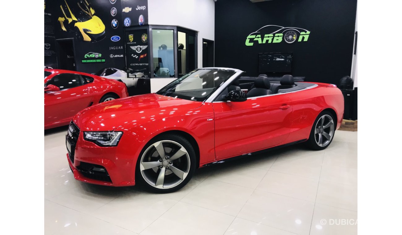 أودي A5 S-LINE CONVERTIBLE - 2016 - GCC - ONE YEAR WARRANTY D