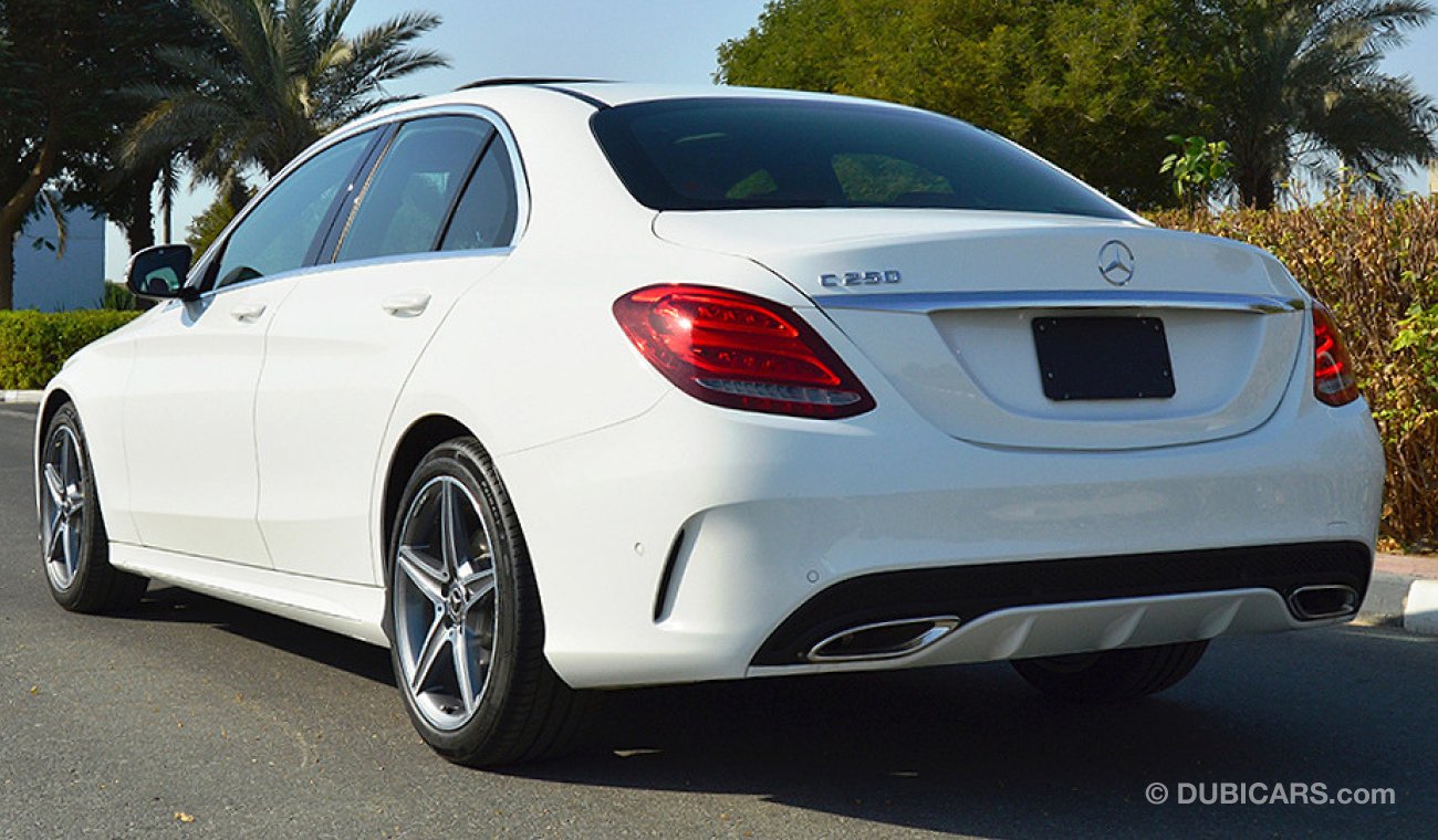 مرسيدس بنز C 250 2018, 2.0L V4-Turbo GCC, 0km with 2 Years Unlimited Mileage Warranty