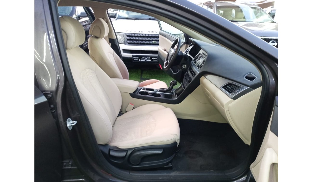 Hyundai Sonata 2015 model, cruise control, wheels, sensors, air conditioning, fog lights, in excellent condition, y