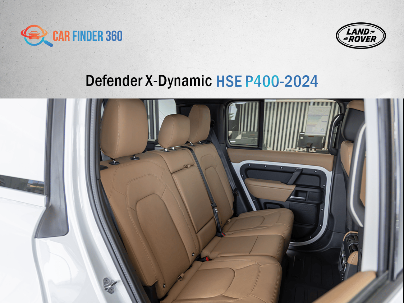 Land Rover Defender Land Rover Defender X-Dynamic HSE P400 - White  - Tan Interior -  2026 - GCC(Export Only)