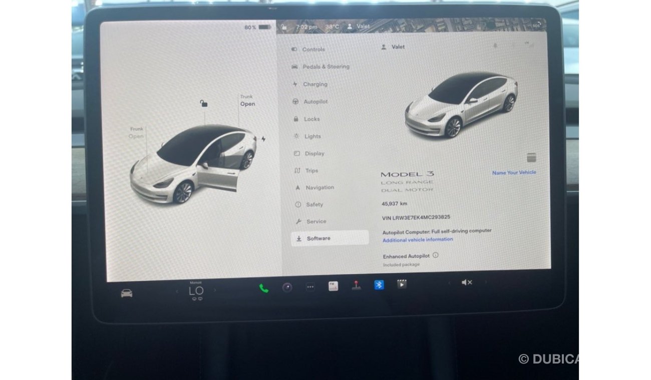 تيسلا موديل 3 طويل المدى طويل المدى Tesla Model 3 Long Range Auto pilot under warranty