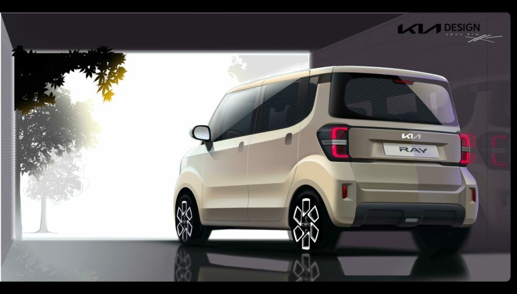 Kia Ray exterior - Rear Right Angled