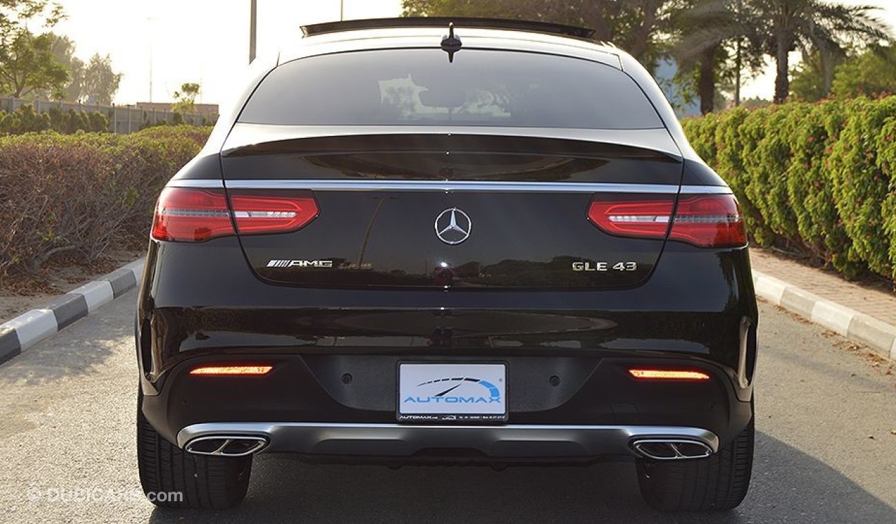 Mercedes-Benz GLE 43 AMG 2019, 3.0L V6 GCC, 0km with 2 Years Unlimited Mileage Dealer Warranty