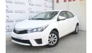 تويوتا كورولا 1.6L SE 2016 GCC SPECS WITH DEALER WARRANTY AND FREE INSURANCE