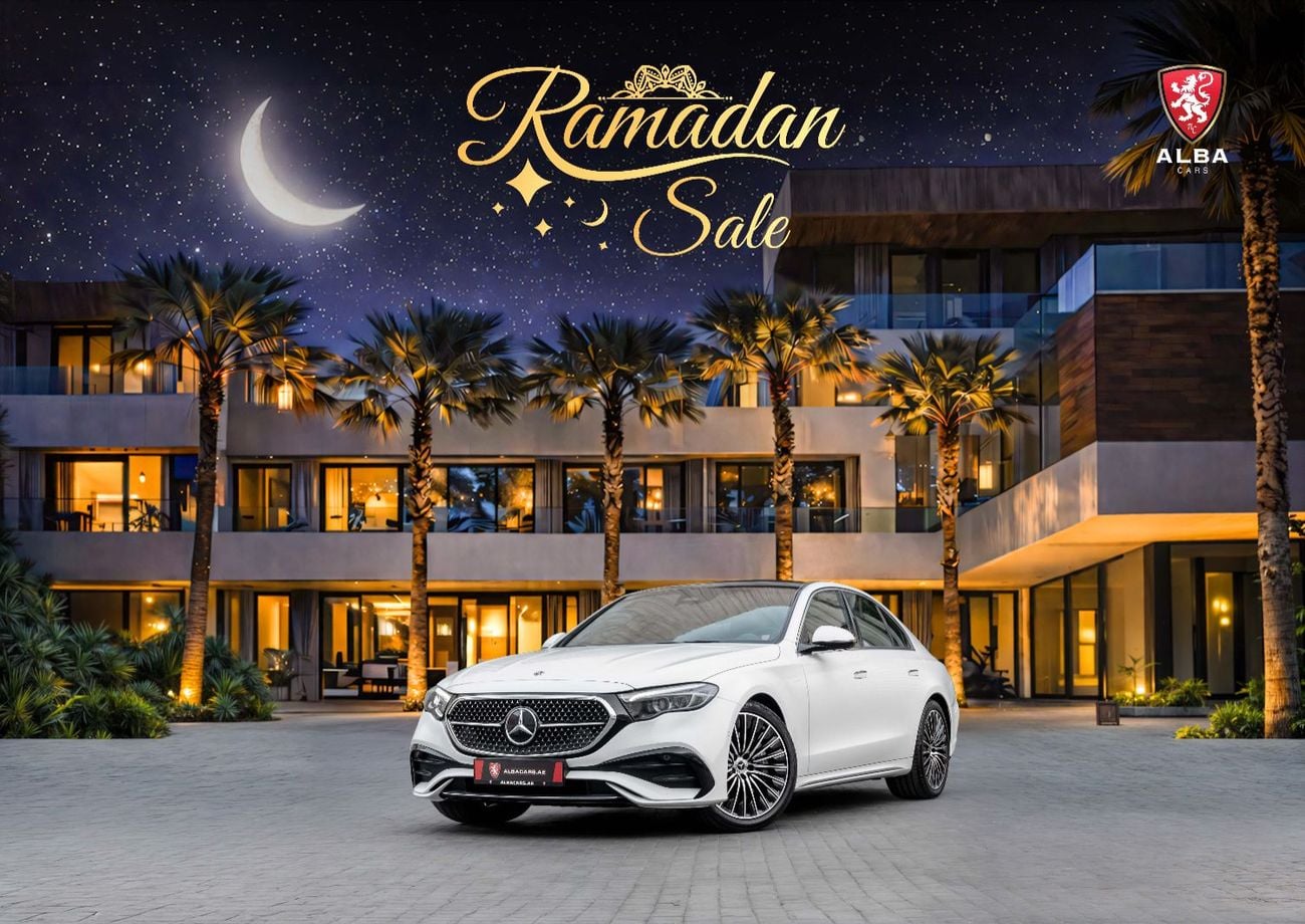 مرسيدس بنز E200 E 200 | 5,640 P.M | 0% Downpayment | E200 AMG | AGENCY WARRANTY! | Ramadan Offer!