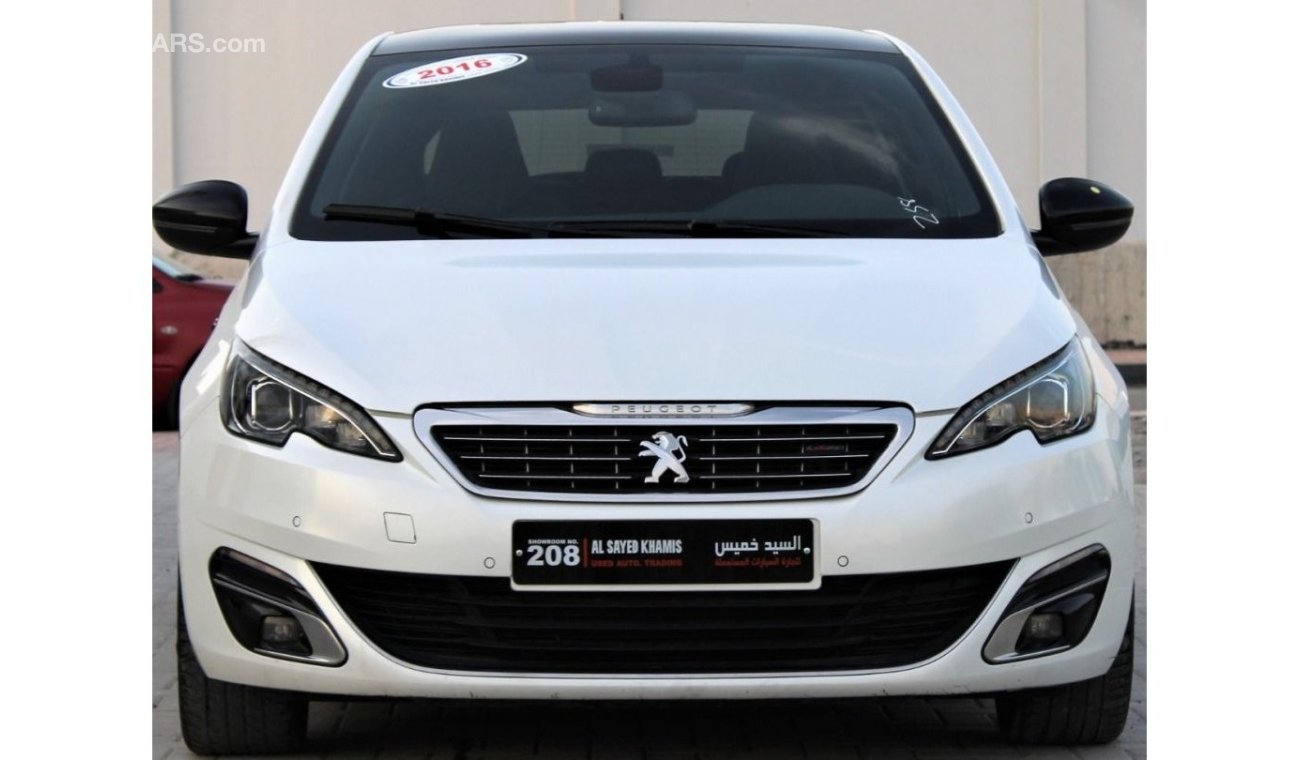Peugeot 308 peugeot 308 white full option GCC 2016 excellent condition without accident