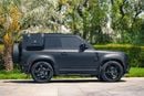 Land Rover Defender 90 P525 Fully Loaded with head up Display 2key interior carbon fiber trims completely covered by mat PPf Wit