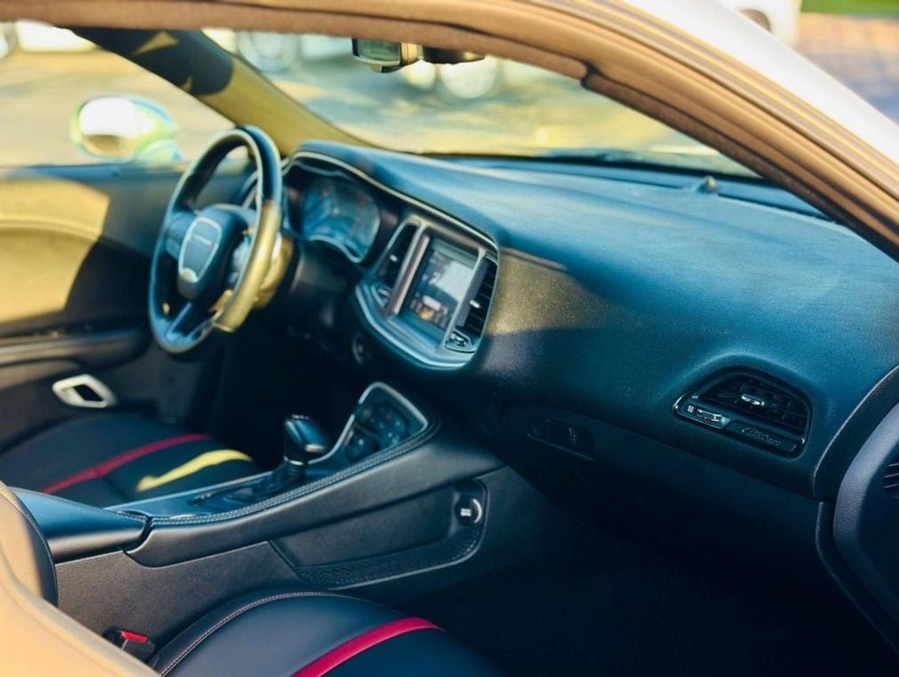 Dodge Challenger R/T 5.7L (370 HP) | Monthly AED 1680/- | 0% DP | Custom Leather Seats | Touch Screen | # 95971