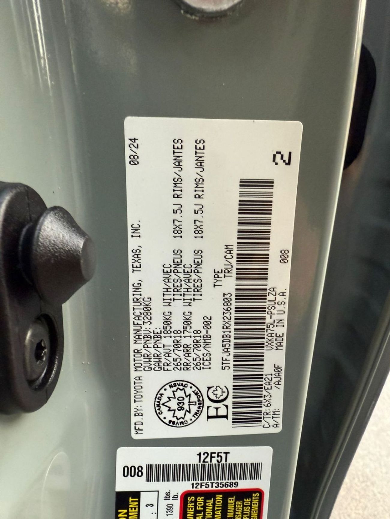 Toyota Tundra 2024 TOYOTA TUNDRA LIMITED TRD SPORT PANORAMA 360 Cameras 4x4 / 3.5 TT