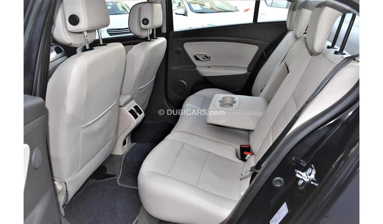 Renault Fluence AED 547 PM | 2.0L LE GCC DEALER WARRANTY