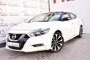 Nissan Maxima 3.5L SR V6 2018 GCC DEALER WARRANTY LEATHER SEAT SUNROOF