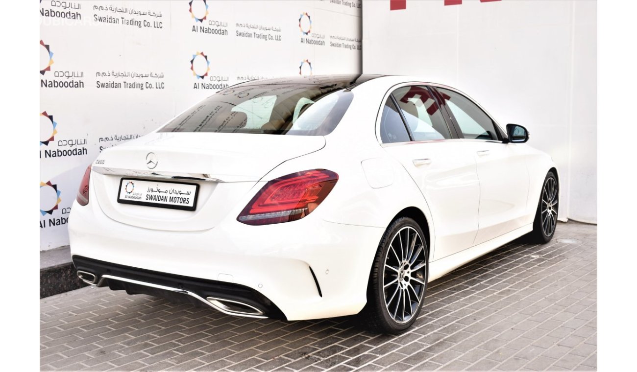 مرسيدس بنز C200 AED 3624 PM | 2.0L GCC DEALER WARRANTY