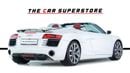 Audi R8 Spyder FSI 4.2L (430 HP) GCC-V8 Naturally Aspirated-Red Interior-Bang Olufsen Sound System