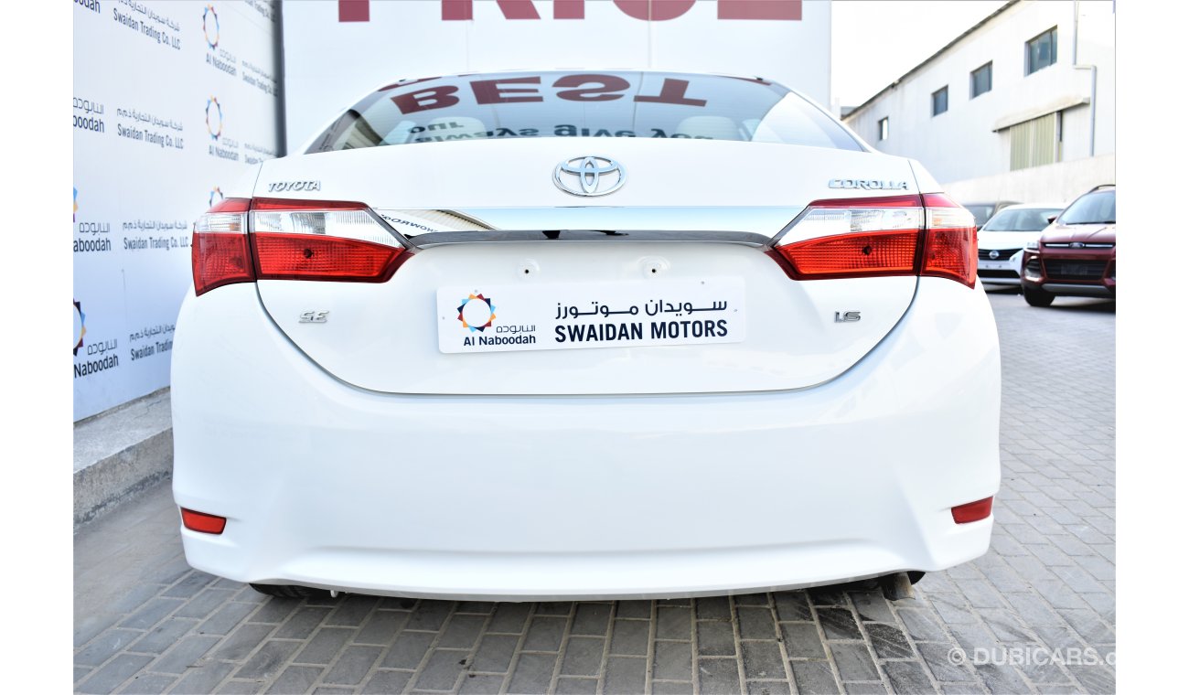 Toyota Corolla 1.6L SE 2015 GCC DEALER WARRANTY WITH 1 YEAR OR 20K SERVICE CONTRACT