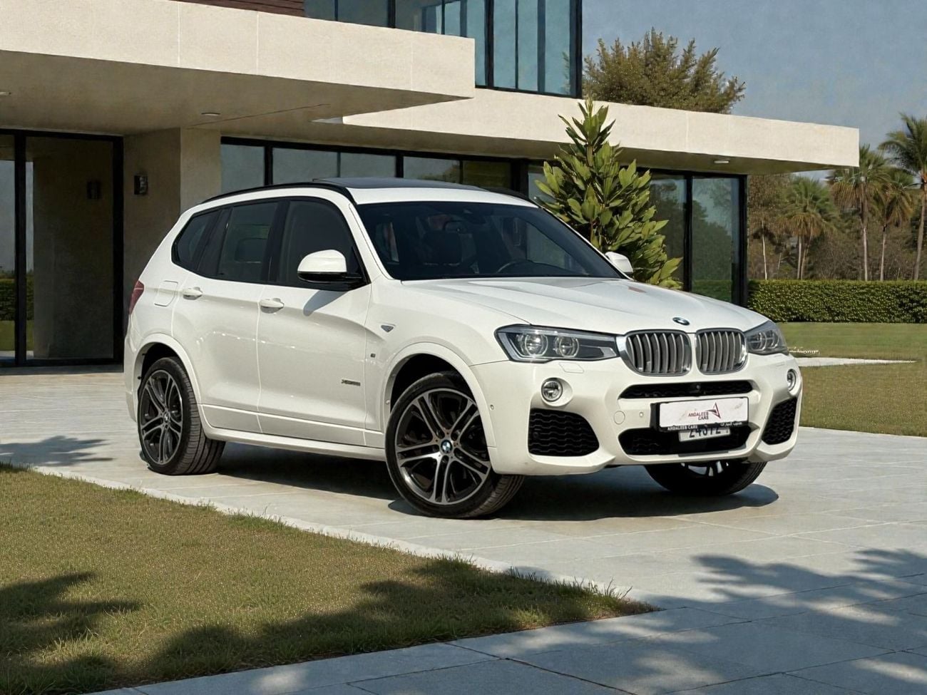 بي أم دبليو X3 AED 1,670 P.M | 0% DOWN PAYMENT | BMW X3 XDRIVE28I M KIT | 2017 | GCC SPECS