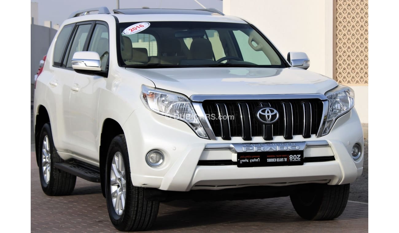 تويوتا برادو تويوتا برادو 2016 خليجي رقم 1 فل أوبشن 6 سلندر بدون حوادث نظيفه جدا من الداخل والخارج