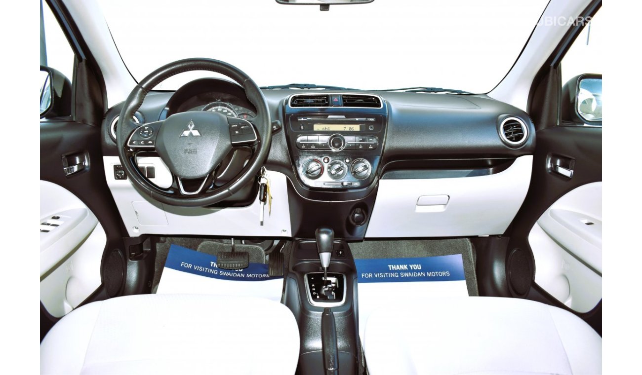Mitsubishi Attrage AED 469 PM | 1.2L GLX GCC DEALER WARRANTY