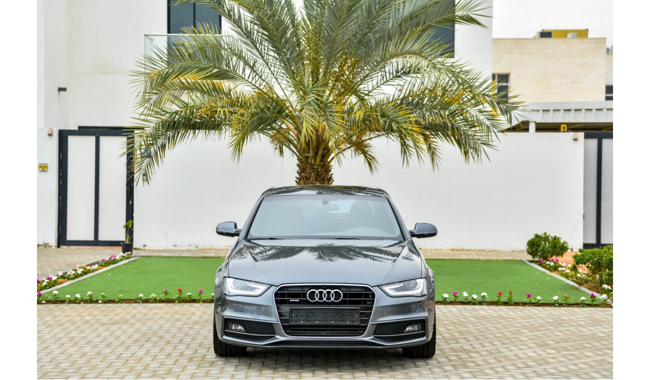 Audi A4 2 Y Warranty! - Audi A4 45TFSI S-LINE QUATTRO - GCC - AED 1,323 Per Month - 0% Downpayment