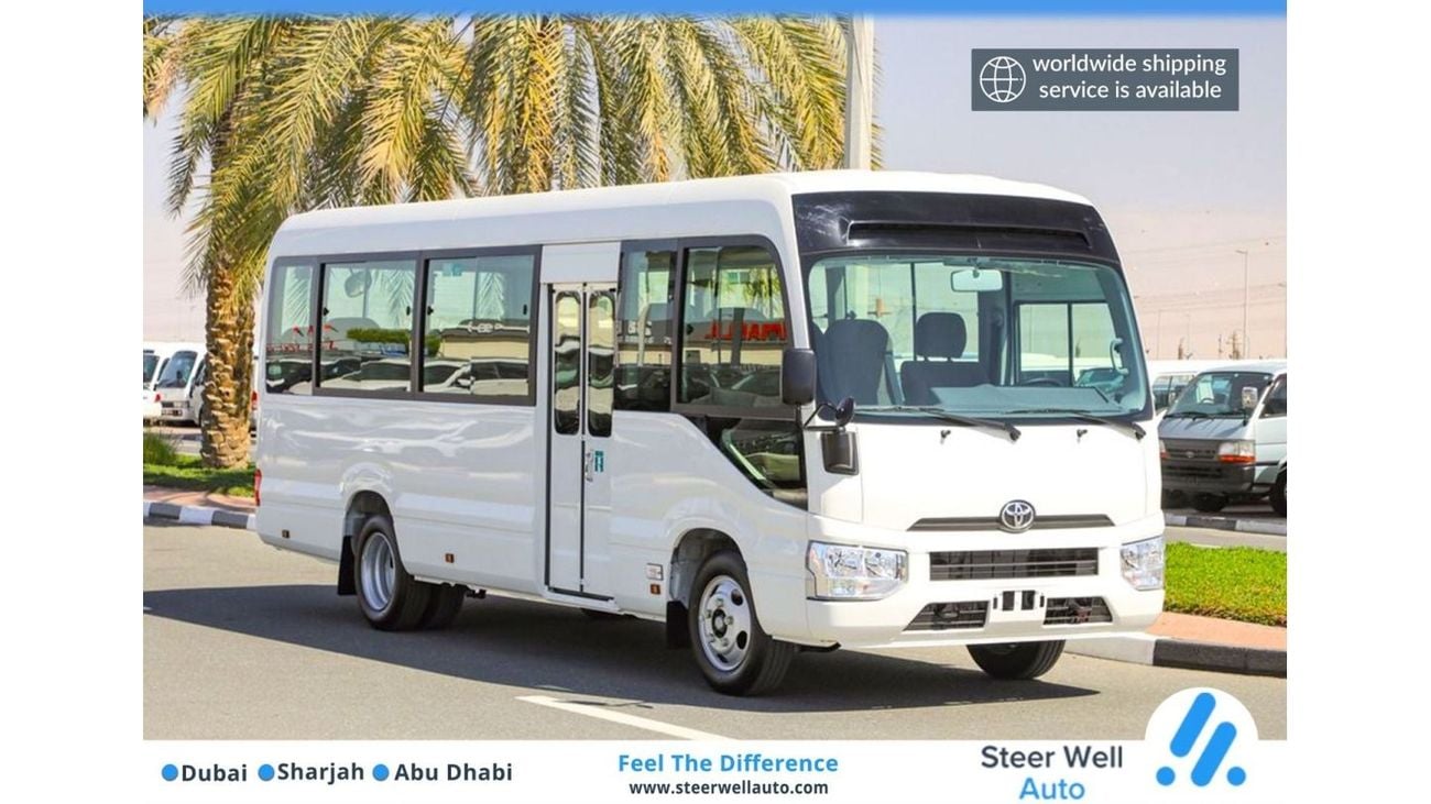 Toyota Coaster 2024 23 Seater Bus - 4.2L RWD - with 3 Years Warranty - MT DSL - Book Now!