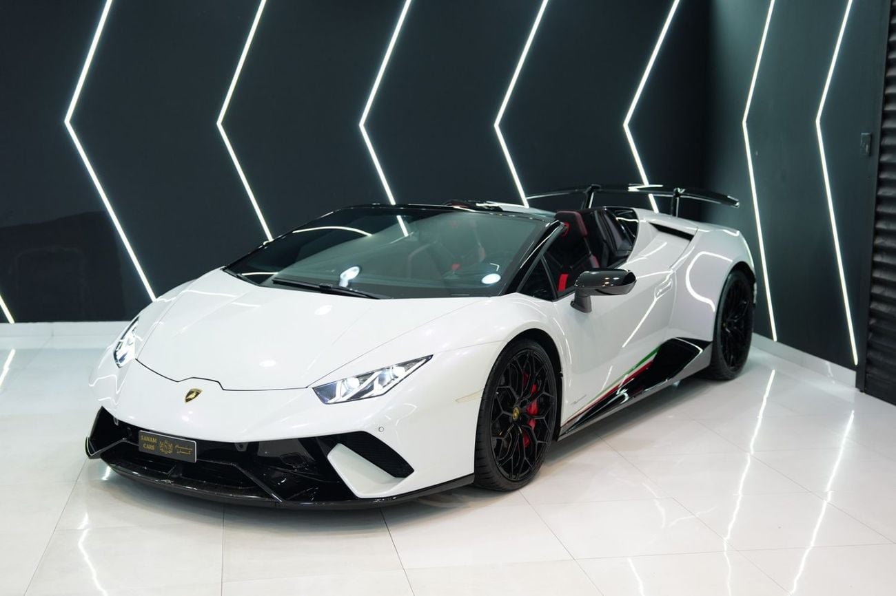 لامبورغيني هوراكان 2018 Lamborghini Performante Spyder, ALA Aerodynamics, Lift System, Forged Composites, GCC Spec!!