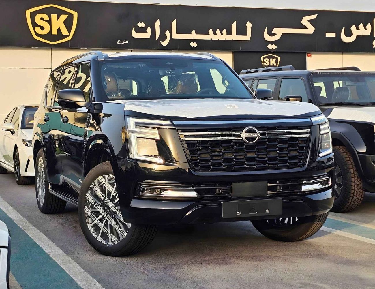 نيسان باترول LE PLATINUM TWIN TURBO / 3.5L V6 / REAR ENTERTAINMENT SCREEN / LEATHER SEATS /PANORAMIC ROOF / 360*C