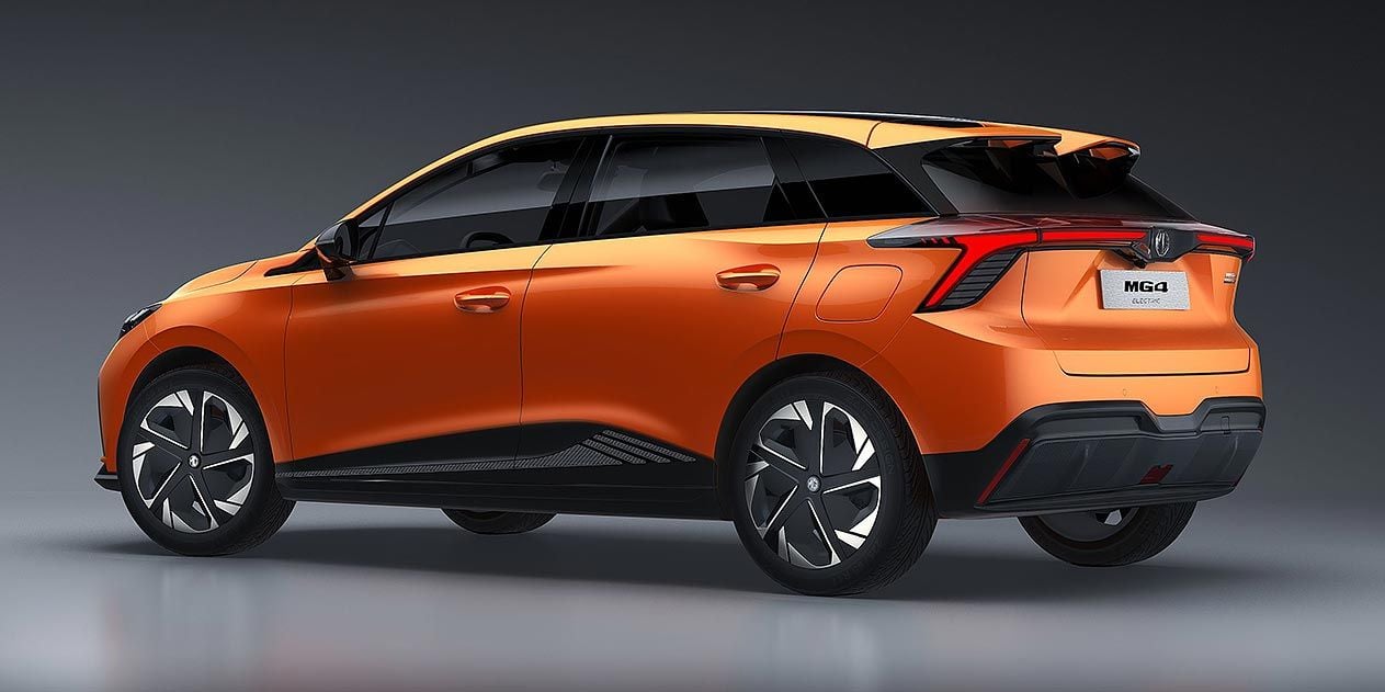 MG 4 EV exterior - Rear Left Angled