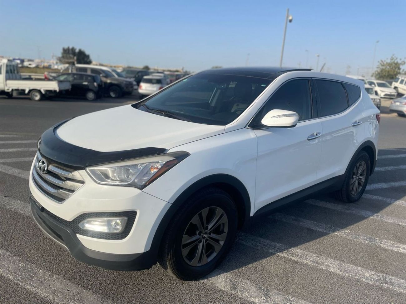 هيونداي سانتا في 2014 Hyundai Santa Fe Ultimate Full Option Panoramic View - Leather Electric Seats With Sensor 2.4L