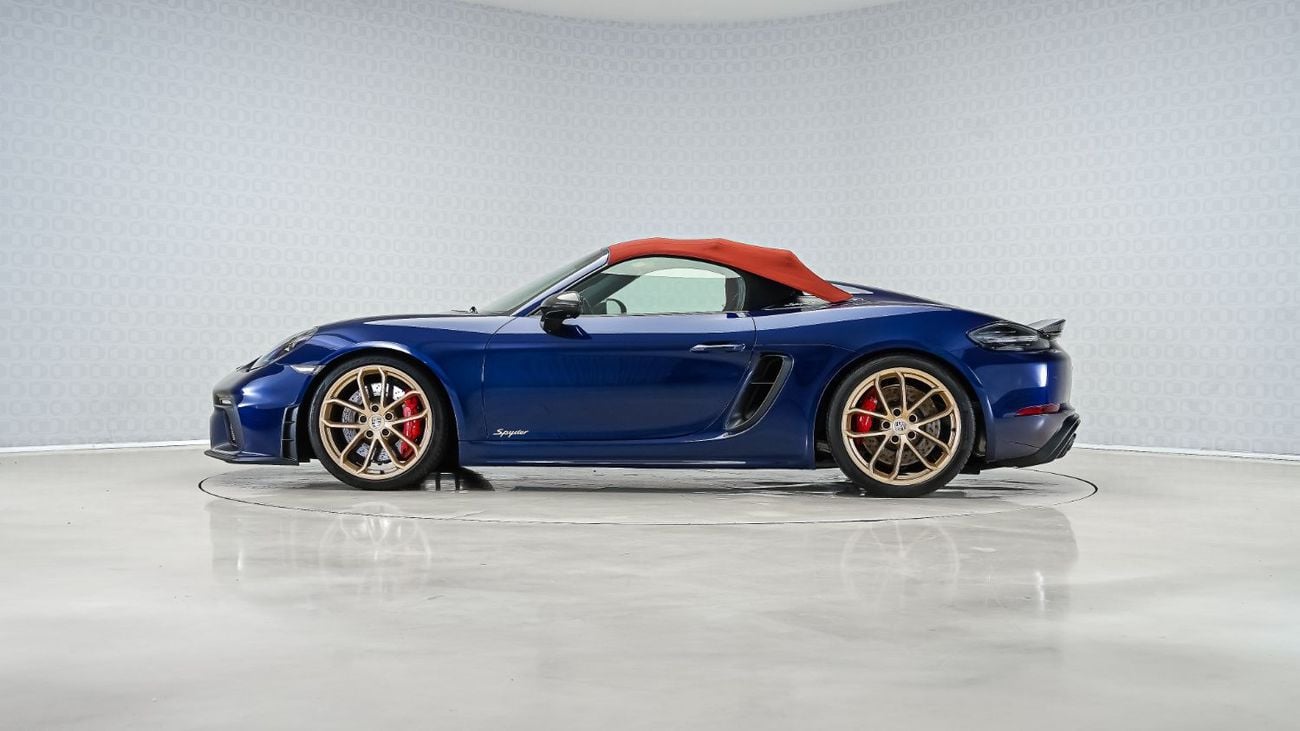 Porsche 718 Spyder 718 Spyder PDK | AED 7,162 PM | Warranty March 2027 | GCC
