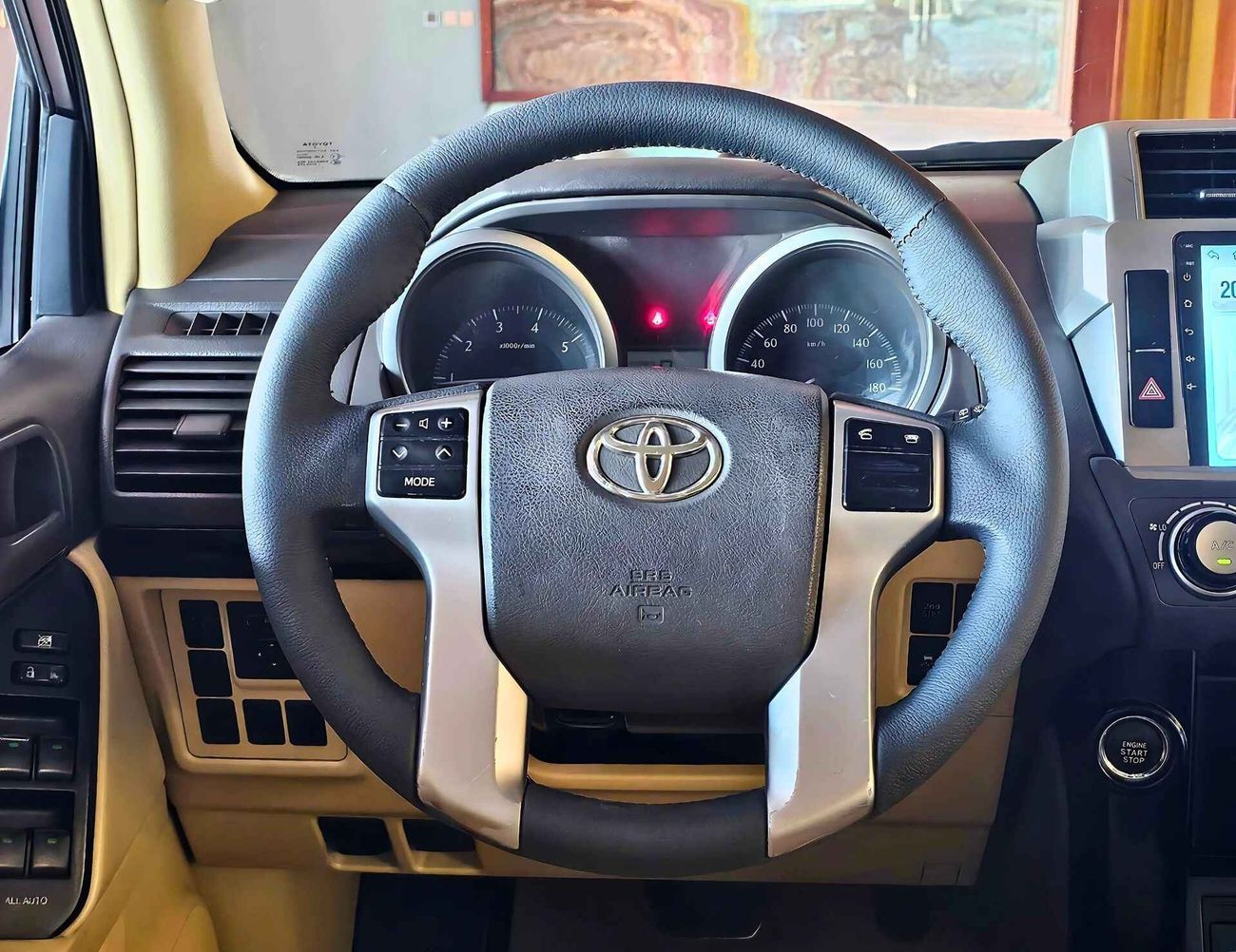 Toyota Prado TXL/4.0L V6/LEATHER SEATS/DVD CAMERA/GCC/EXPORT ONLY/ LOT#93860