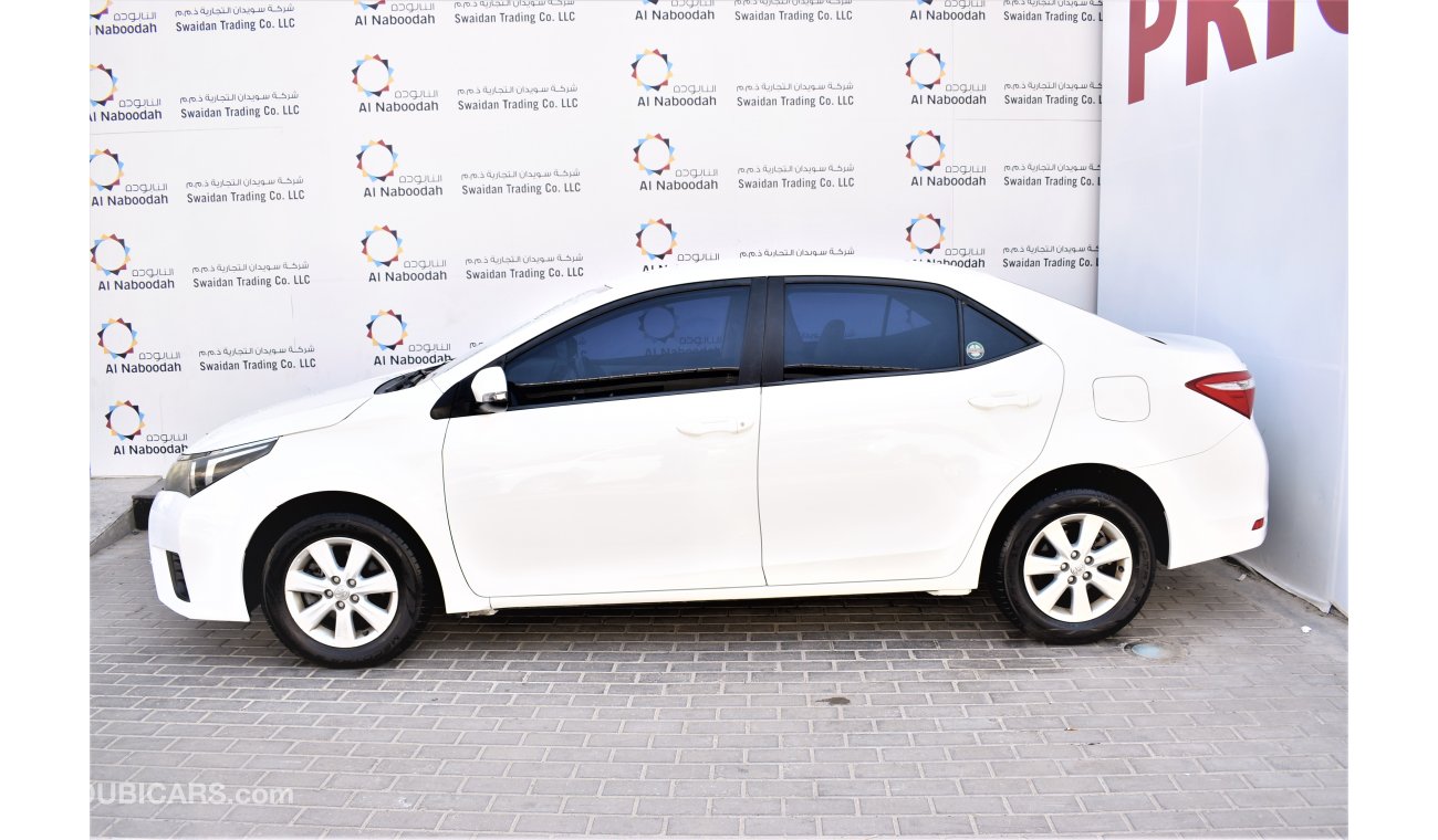 Toyota Corolla 2.0L SE 2015 MODEL GCC SPECS