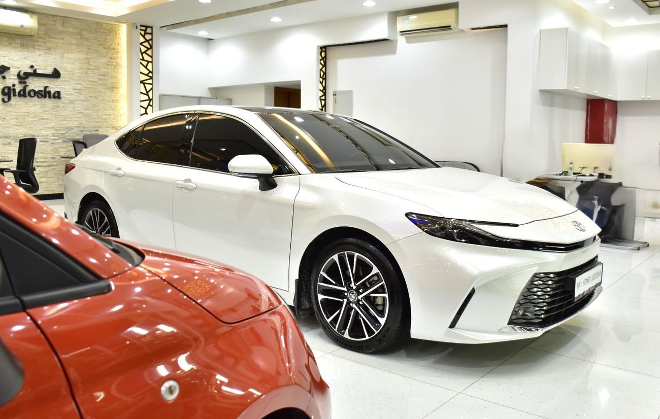 Toyota Camry EXCELLENT DEAL for our Toyota Camry GLE ( 2025 Model ) in White Color GCC Specs