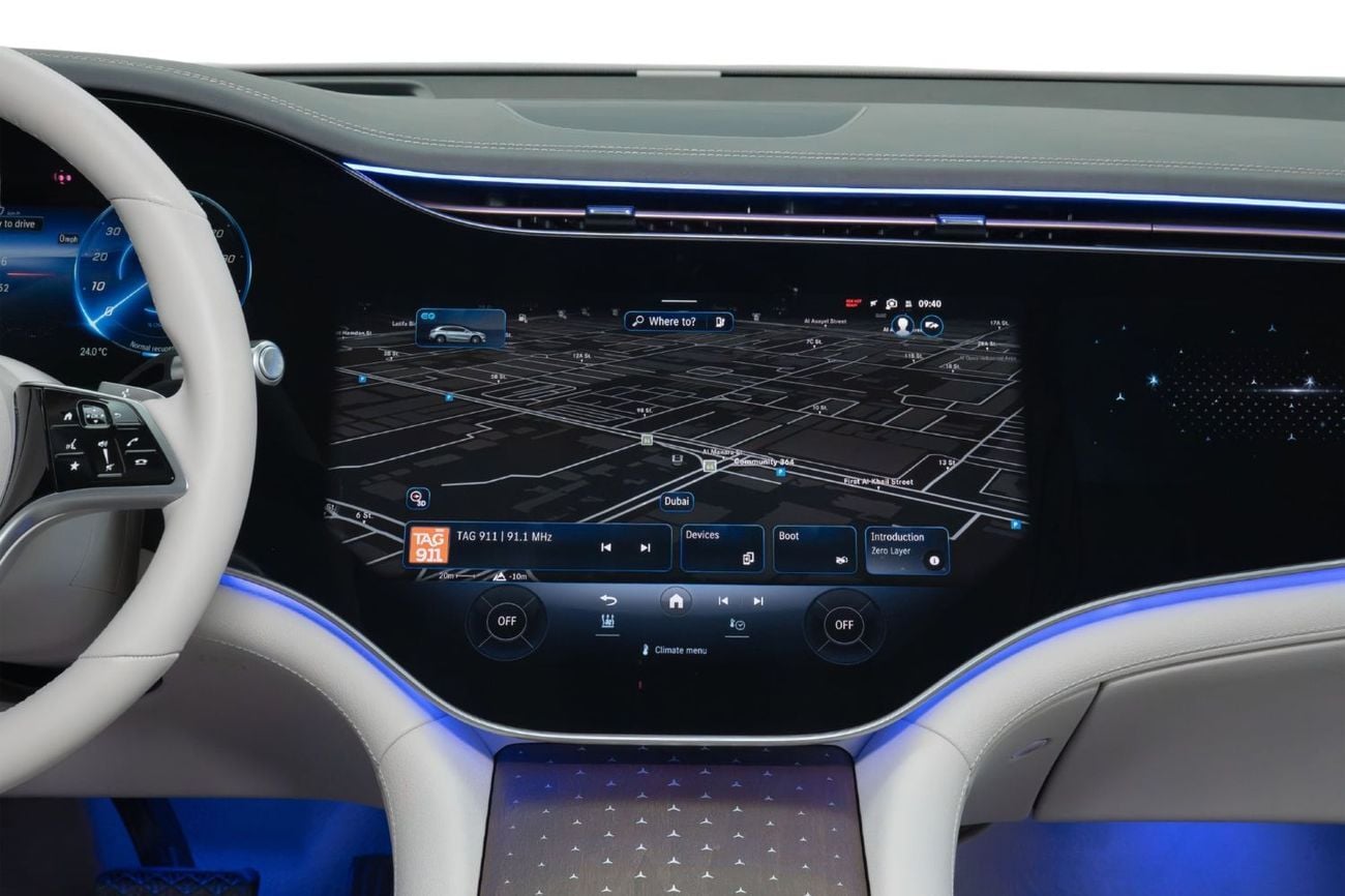 Mercedes-Benz EQS 580 EMC Mercedes-Benz Warranty and Service Package | 0% Downpayment | AED 5,174 P/M |