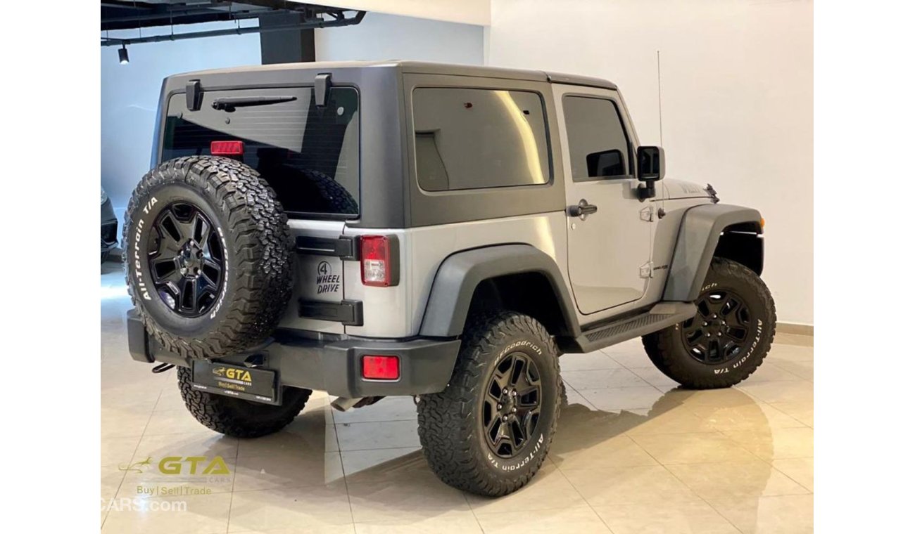 Jeep Wrangler 2018 Jeep Wrangler JK Willys, Jeep Warranty-Service Contract, GCC, Low Kms