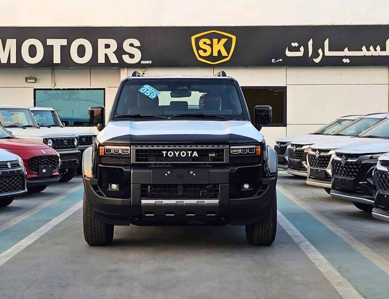 تويوتا برادو TURBO / 2.4L V4 PETROL / GGC SPECS / RADAR , HUD/360*CAMERA/FR PWR SEATS WITH LEATHER (CODE#ADV1)