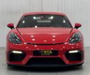 بورش كايمان 718 GT4 4.0L (414 HP) M/T 2020 Porsche 718 Cayman GT4, May 2025 Porsche Warranty, Manual Transmission, V