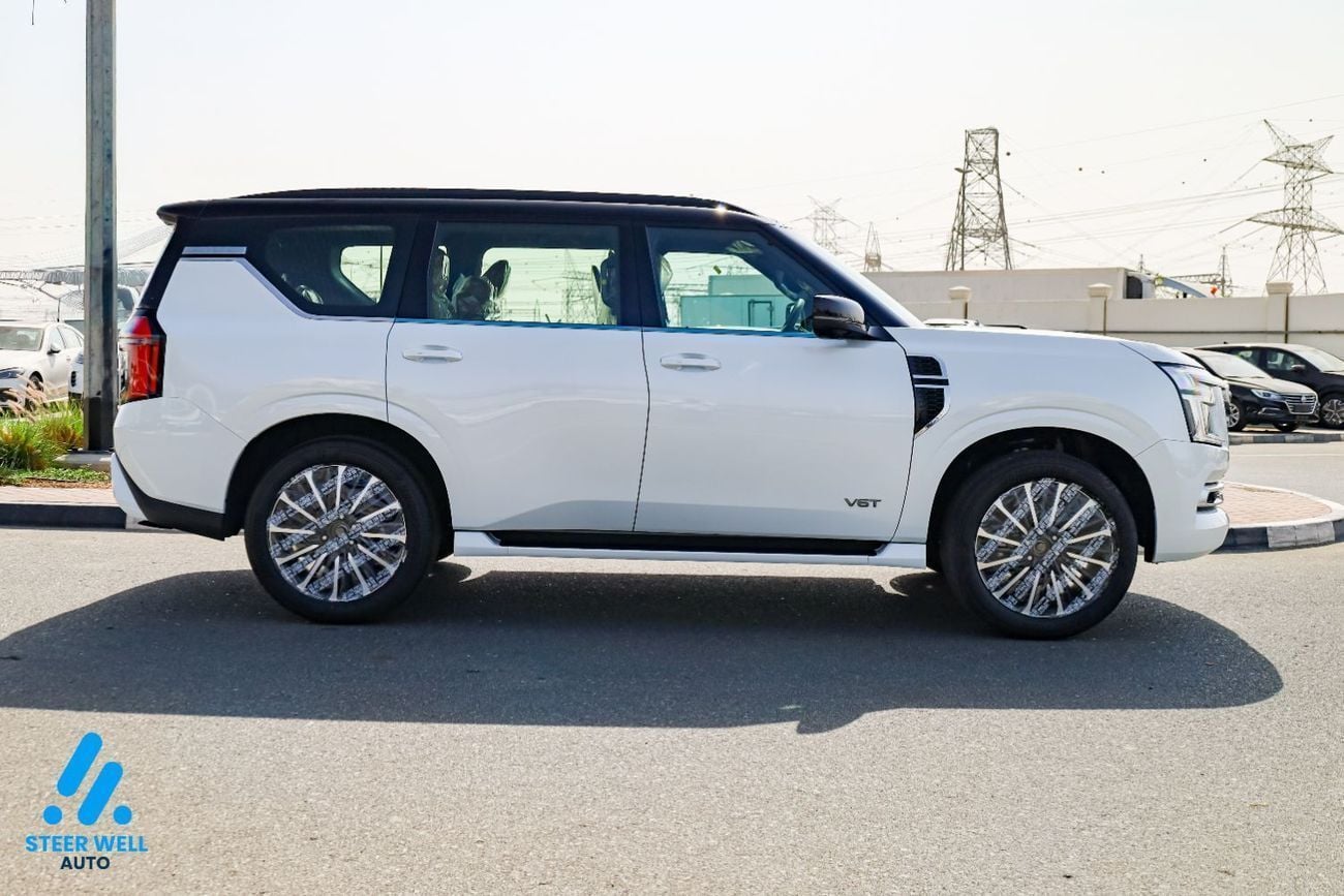 نيسان باترول LE Platinum | Twin-Turbo AWD | 9AT | Dual-Tone  | Tan Interior | Height-Control | Export Only