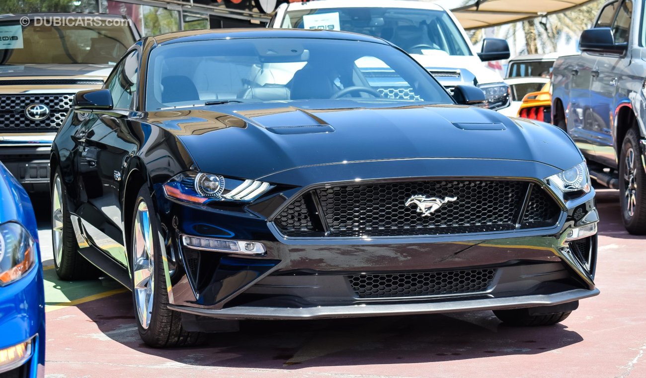 Ford Mustang 2019 GT Premium, 5.0 V8 GCC, 0km w/ 3Yrs or 100K km Warranty + 60K km Service from Al Tayer