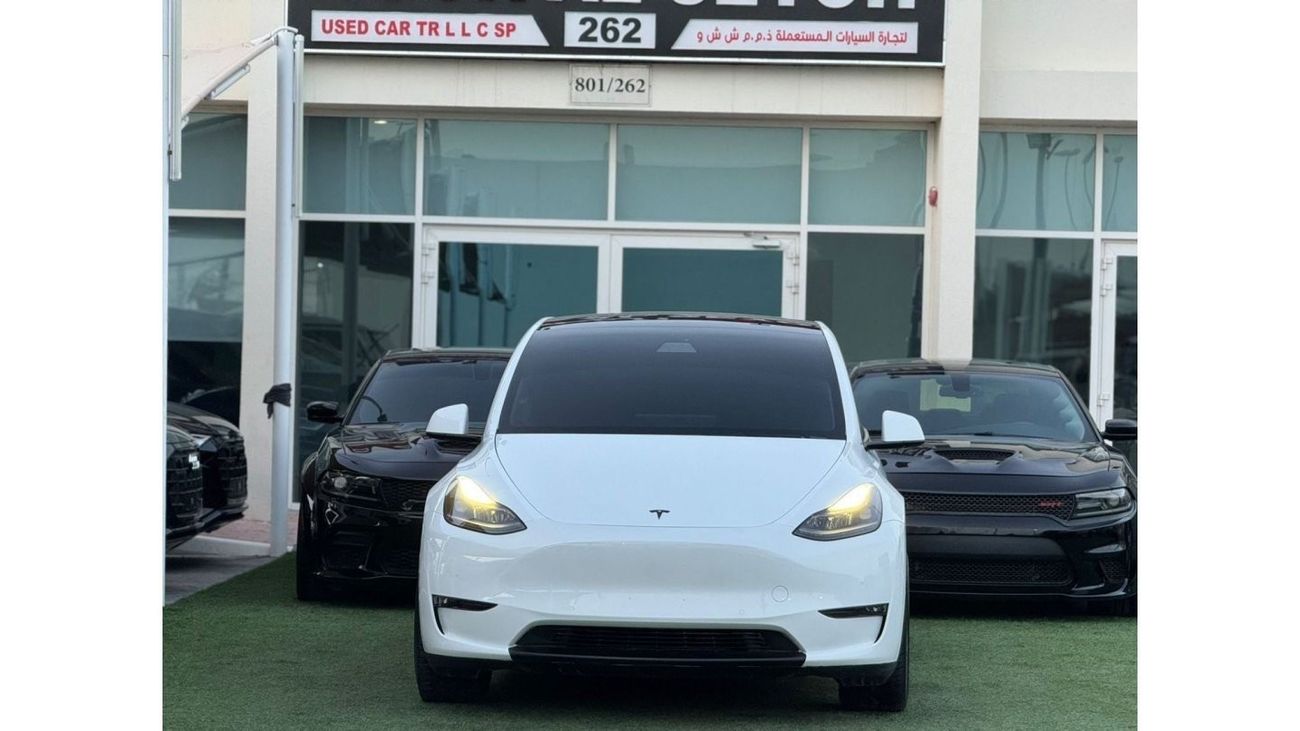 تسلا موديل Y تيسلا موديل Y لونج رينج اتو بايلت خليجي 2022  صبغ وكاله تشييكات وكاله داخل الضمان