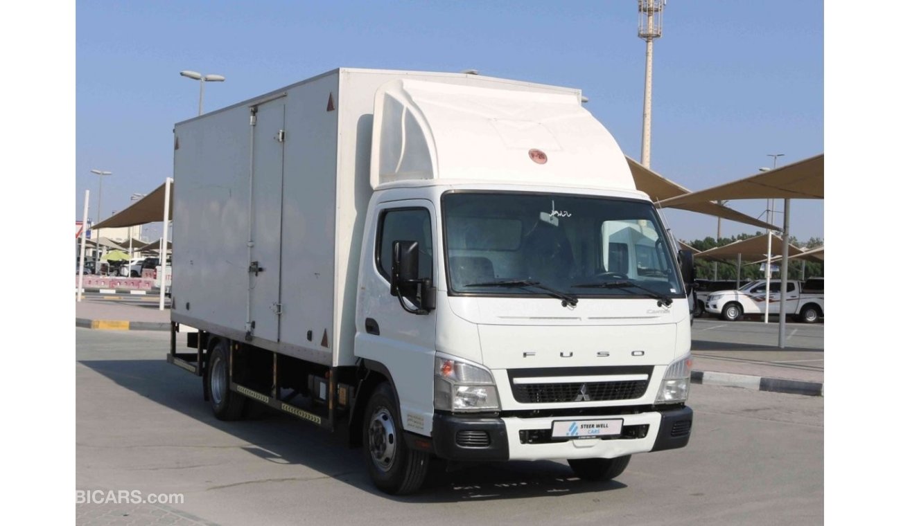 ميتسوبيشي فوسو 2017 | FUSO CANTER LONG CHASSIS DRY BOX WITH EXCELLENT CONDITION AND GCC SPECS