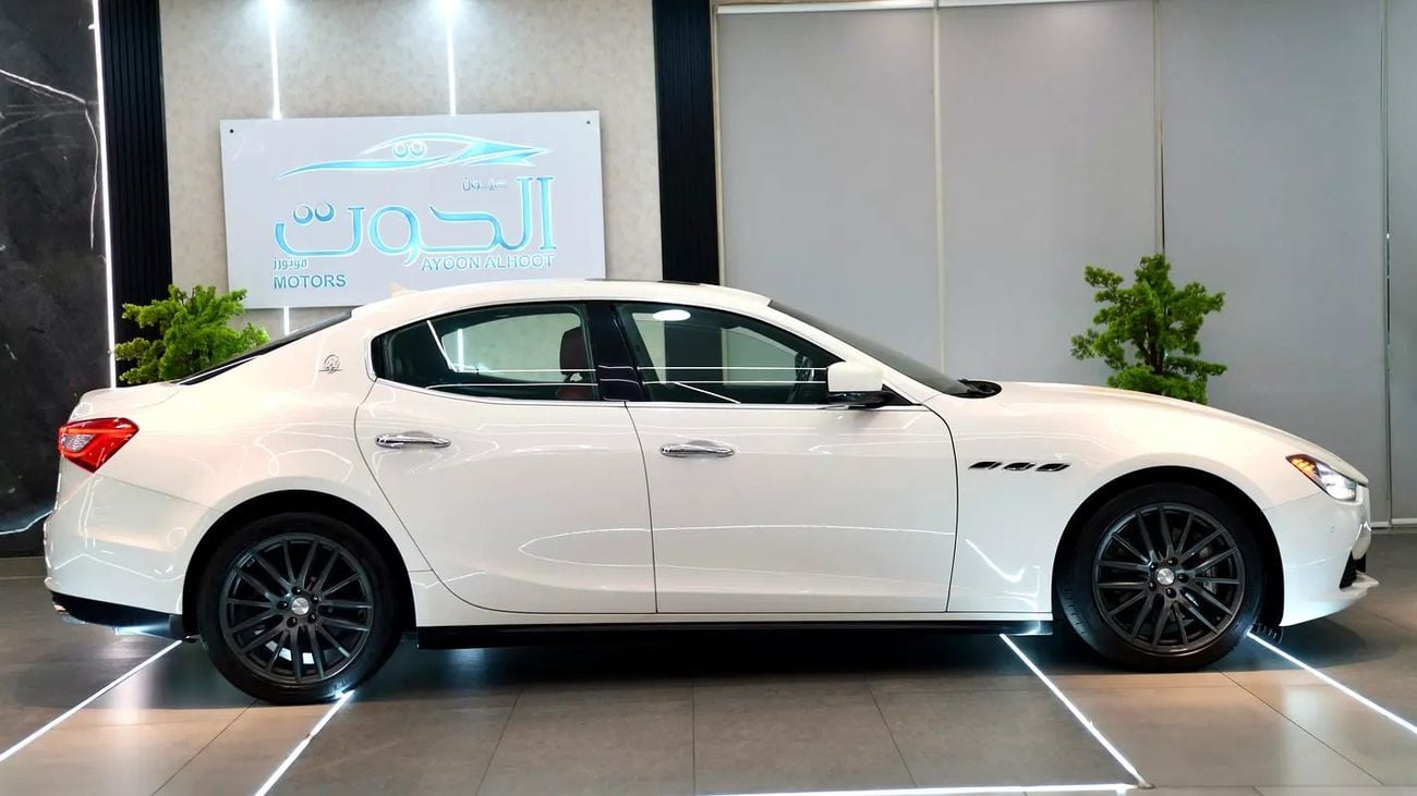 Maserati Ghibli BEST WHITE S Q4 V6 || TOP RANGE || GCC || RED INTERIOR || ACCIDENT FREE ||