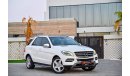 مرسيدس بنز ML 400 2,037 P.M | 0% Downpayment | Full Option | Immaculate Condition!